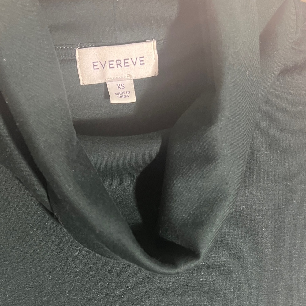 Evereve Dark Green Short Sleeve Cowl Neck Sweater - Picture 7 of 13